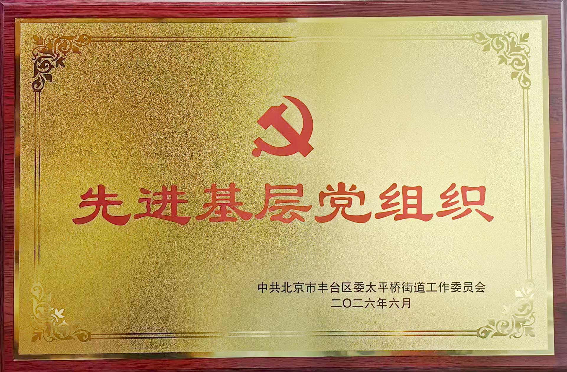 喜报｜党建引领践初心 载誉前行庆华诞——华体在线网页版登录入口-华体（中国）
招标集团党支部获评辖区“优秀基层党组织”